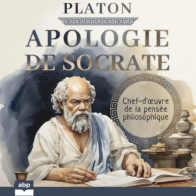 Apologie de Socrate couverture d'un livre ancien